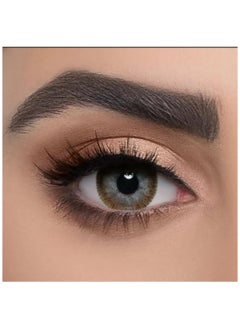Gold Daily colored lenses, Lumiere Hazel gold color, #2  - Image 1