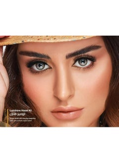 Gold Daily colored lenses, Lumiere Hazel gold color, #2  - Image 2