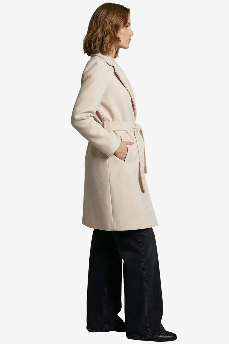 بيغ دارت BDART Belted Midi Coat with Jacket Collar