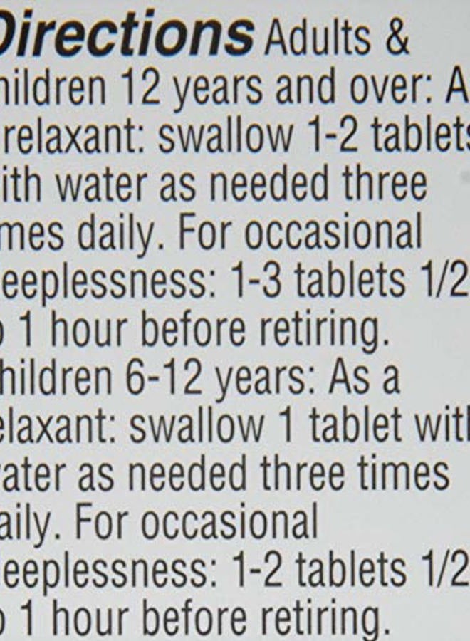 Hyland's Calms Forte' Sleep Aid Tablets, Natural Relief of Nervous Tension and Occasional Sleeplessness, 100 Count (Pack of 2) - Image 4
