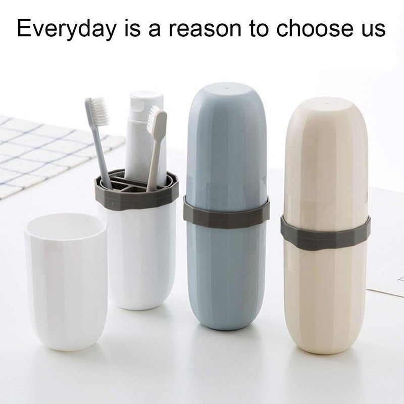 Hovico 1PC Portable Travel Toothbrush Box,Case Hiking Camping Protect Storage Box Travel Tooth Toothbrush Cover Toothpaste Organizer Toothbrush Holder - Image 2