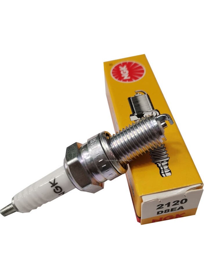 NGK D8EA Motorcycle Ignition Spark Plug 2 Pieces  - Image 1