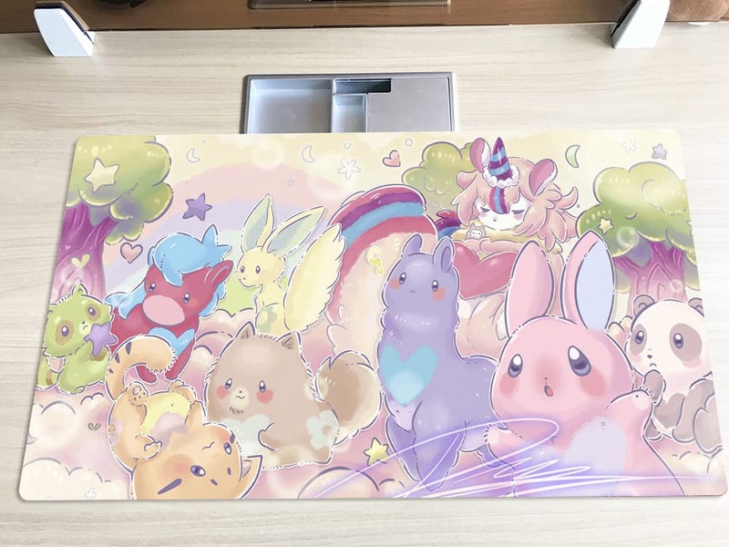 Mlikemat New Playmat Melffy TCG CCG Mat Custom Trading Card Game Mat + Free Bag (ZD014-729-K) - Image 2