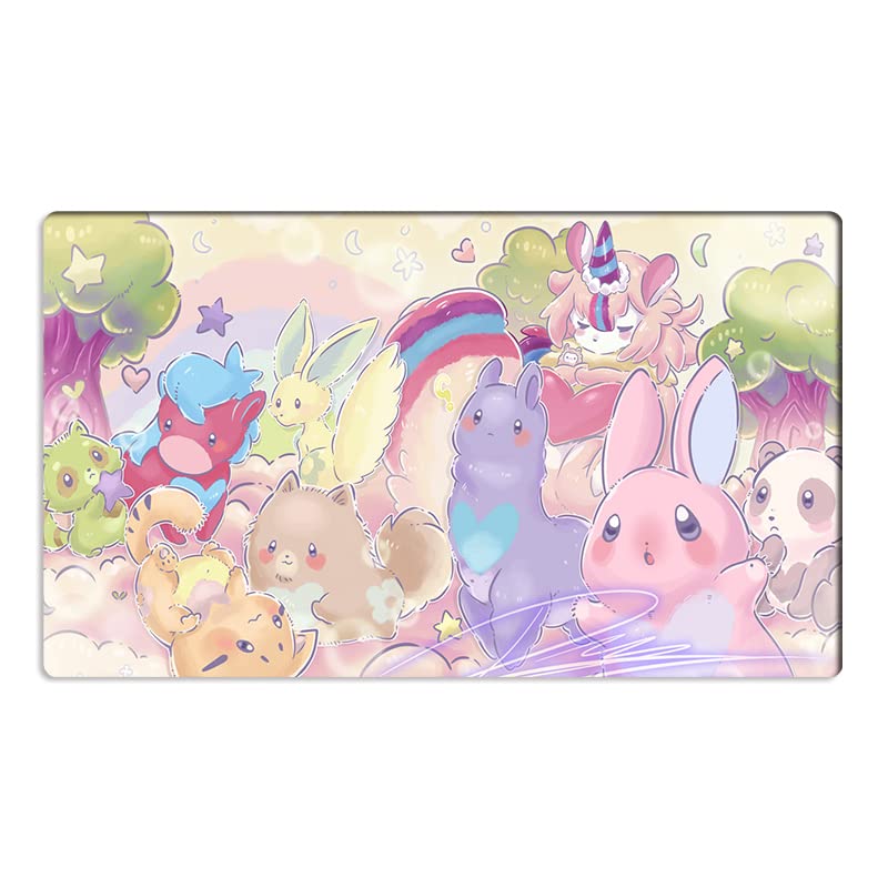 Mlikemat New Playmat Melffy TCG CCG Mat Custom Trading Card Game Mat + Free Bag (ZD014-729-K) - Image 1