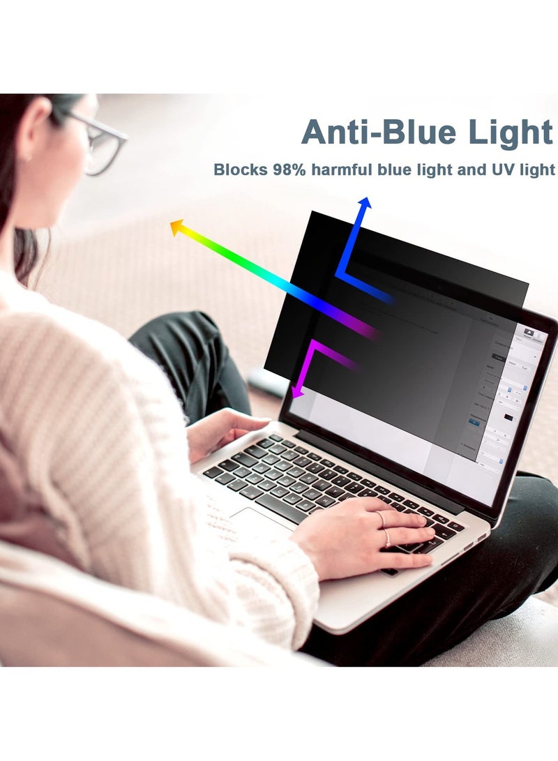 إيروريكس شاشة خصوصية للكمبيوتر المحمول مقاس 14 بوصة لأجهزة Hp/Dell/Acer/Lenovo/ThinkPad/Samsung/Asus/Sony، درع خصوصية للكمبيوتر المحمول مقاس 16:10 قابل للإزالة، مضاد لوهج الضوء الأزرق مقاس 14 بوصة، فلتر خصوصية للكمبيوتر المحمول  - Image 4
