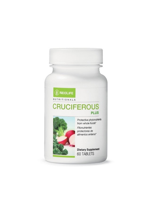 NeoLife Cruciferous Plus - Nutrient Blend from Cruciferous Vegetables, Broccoli, Radish, Kale, Greens Supplements, Watercress, Orange Extract - 60 Tablets - Image 1