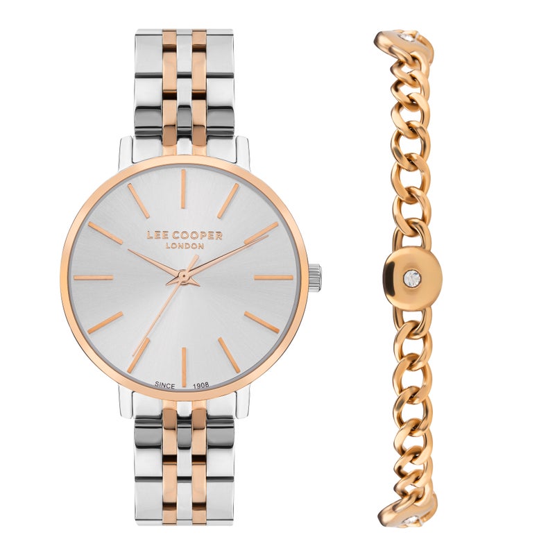 LEE COOPER Women’s Analog Silver Dial Watch – LC07857.530 - Image 1