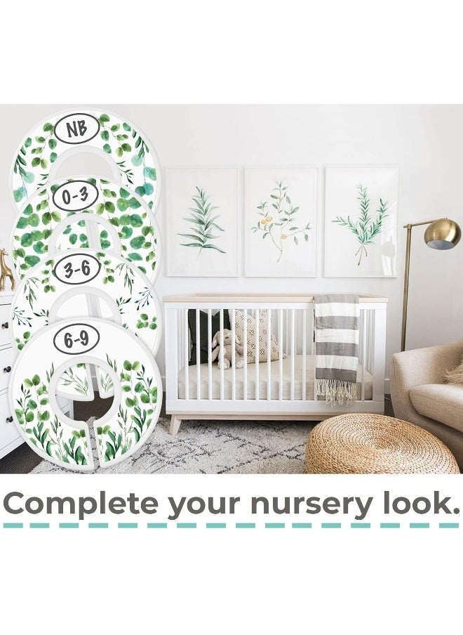 Little Miracles Baby Closet Size Dividers - 7X Botanical Nursery Closet Dividers for Baby Clothes - Eucalyptus Vines Leaf Plant Greenery Nursery Decor - Baby Closet Dividers for Boy or Girl  - Image 3