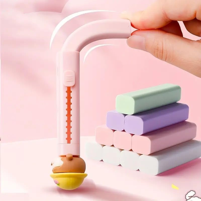 DEOXY Eraser for Kids – Peace Cake Cutter Shaped Eraser Set, Stationary Set for Kids, Rubber, Kawaii Erasers, Fancy for Birthday Return Gift – Pack of 2 (Peace Cake) - Image 5