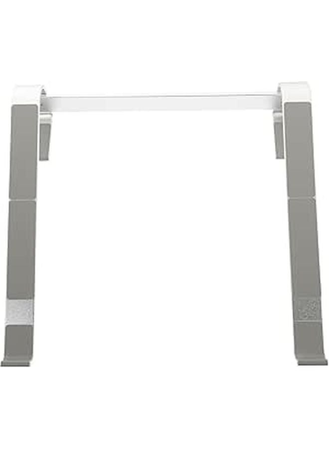 Foldable Aluminum Laptop Stand Portable Cooling Rack Holder for MacBook Tablets Silver - Image 1