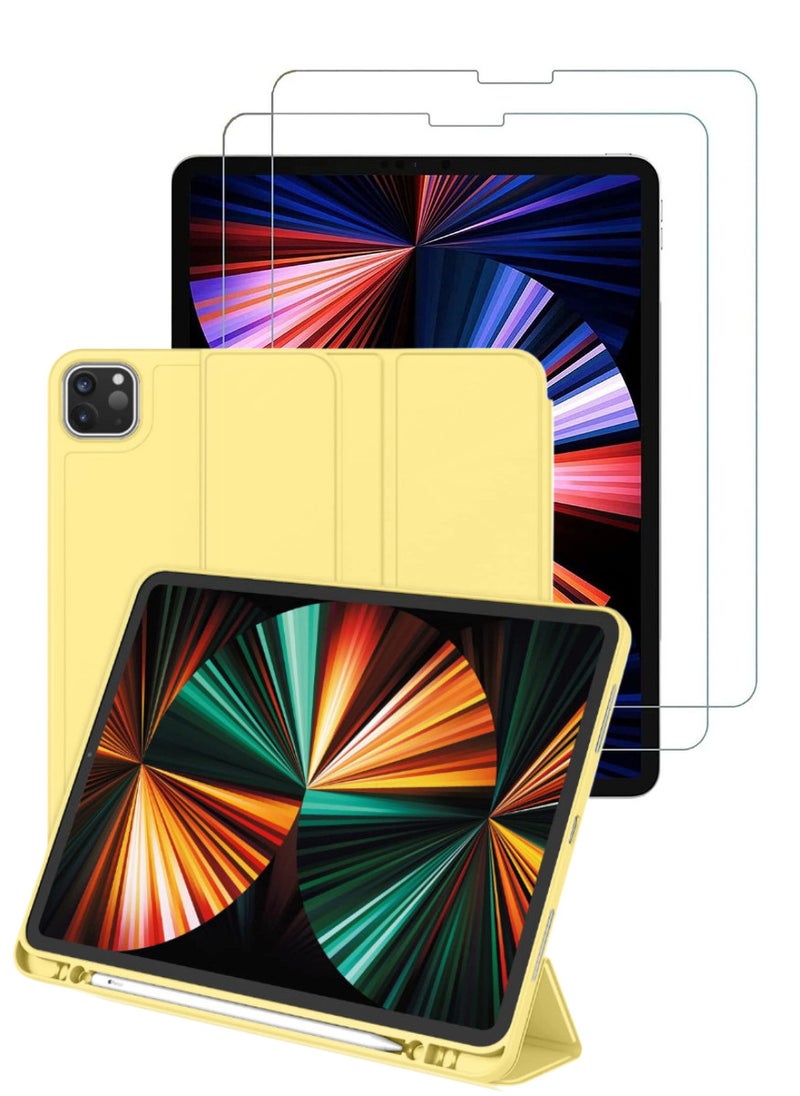 Blueberry Smart Case For iPad Pro 11 Inch 2022 (4th Gen) with 2 Pieces Tempered Clear Glasses - Image 1