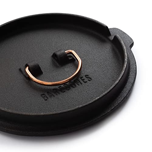 Barebones 6-Inch All-In-One Cast Iron Skillet Set- Skillet with Cast Iron Dutch Oven Style Lid - Camping Cookware Set - Image 2