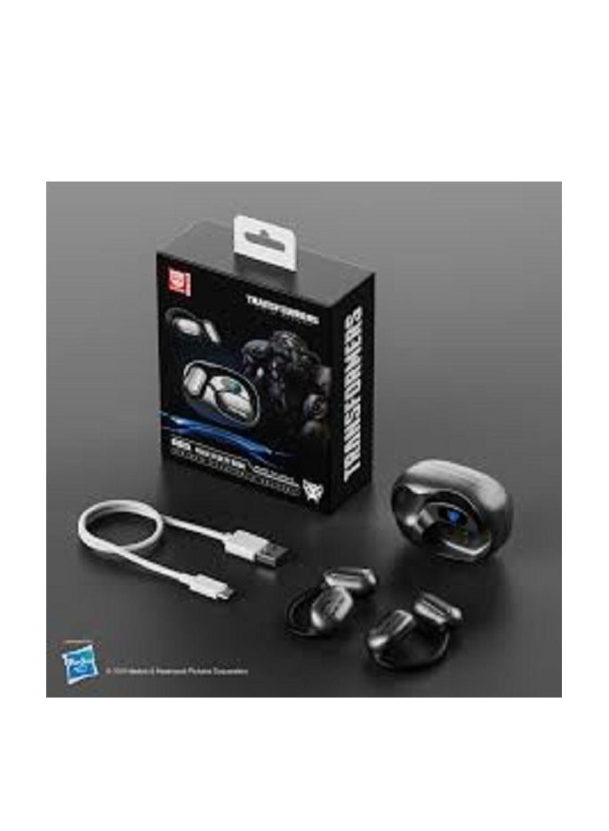 Transformers TF-T20 Open Ear Headphones Wireless Bluetooth 5.4 Earbuds, 60H Playtime Sport Earbuds Wireless with HD Mic Earhooks, Over Ear Headphones Waterproof for Running Driving Fitness Black - Image 4