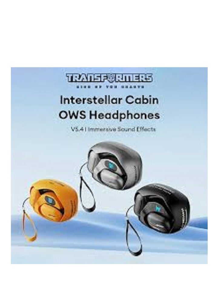 Transformers TF-T20 Open Ear Headphones Wireless Bluetooth 5.4 Earbuds, 60H Playtime Sport Earbuds Wireless with HD Mic Earhooks, Over Ear Headphones Waterproof for Running Driving Fitness Black - Image 5