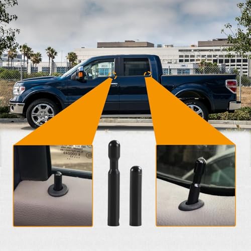 KPALAG 4PCS Door Lock Knobs Interior Door Lock Knob Pull Pins with Threads Compatible with Ford F150 19862004 E150 250 350 19922019 Explorer Mustang Range Replace FODZ5421850AD9ZZ6621850B - Image 5