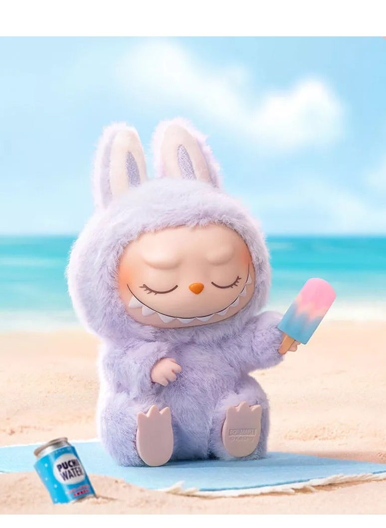 LABUBU - Labubu Plush Toy，Labubu Second-Generation Sit-Down Party Series, Cute Keyring, 13cm (Not Original) - Image 1
