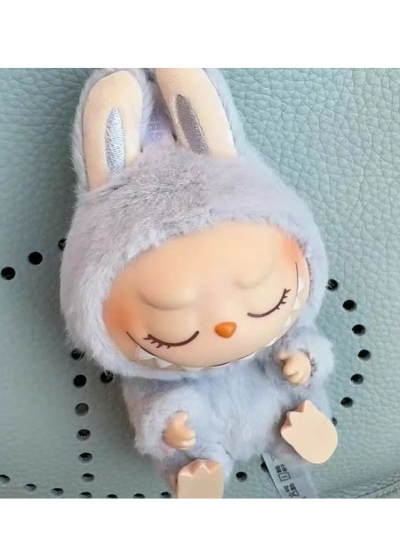 LABUBU - Labubu Plush Toy，Labubu Second-Generation Sit-Down Party Series, Cute Keyring, 13cm (Not Original) - Image 1