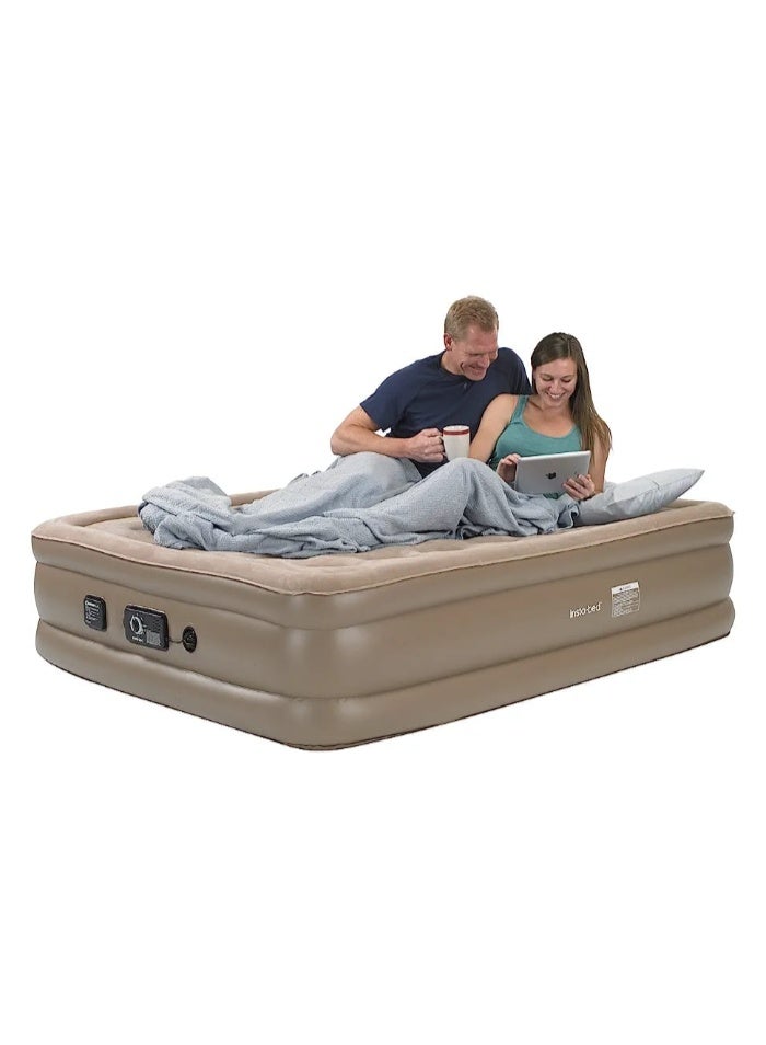 Luxury Inflatable Mattress with Built-in Air Pump – Heavy Duty Blow-Up Mattress with Self-Inflating Pump - Image 3