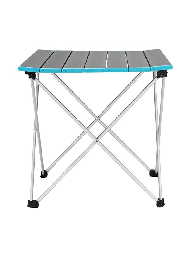 LAWAZIM Medium Folding Camping Table - 56x40x40cm, 1.2kg - Portable Lightweight Outdoor Table with Roll Up Tabletop and Carry Bag, Foldable Side Table for Picnic, Beach, BBQ, Hiking, and Fishing - Image 3