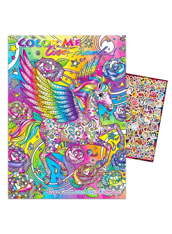 Lisa Frank Coloring Book For Adults Relaxation Set ~ Advanced Lisa Frank Adult Coloring Book With 50 Bonus Stickers (Lisa Frank Bundle) - Image 1