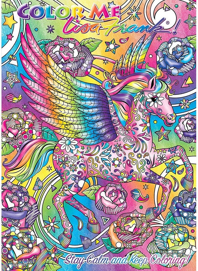 Lisa Frank Coloring Book For Adults Relaxation Set ~ Advanced Lisa Frank Adult Coloring Book With 50 Bonus Stickers (Lisa Frank Bundle) - Image 3