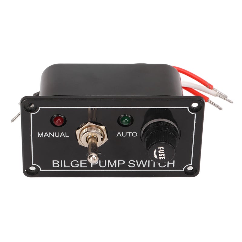 3 Way Bilge Pump Switch Rocker Toggle Switch Panel Marine Manual Off Auto Switch Panel - Image 4