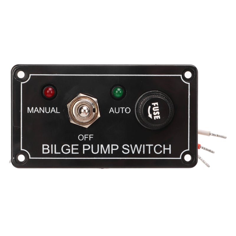 3 Way Bilge Pump Switch Rocker Toggle Switch Panel Marine Manual Off Auto Switch Panel - Image 1