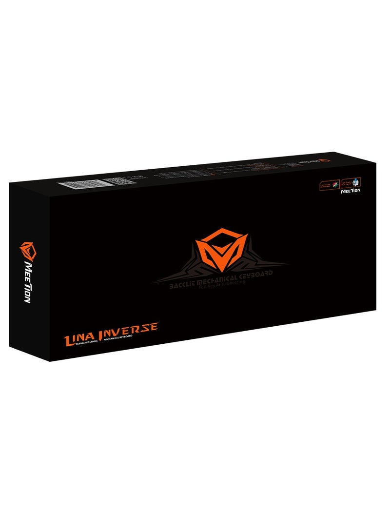 Meetion Full Key Anti-ghosting Metal Mechanical Keyboard MK20 Full keys Anti-ghosting Colorful LED Back lightly customizable High-quality macro mechanical switches (Red) - Image 3