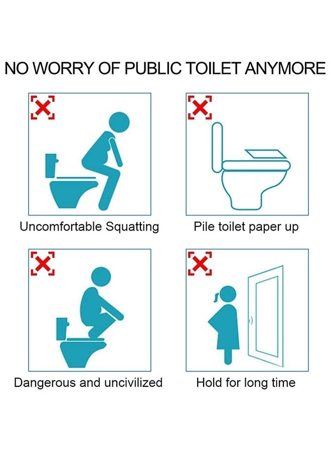 ليفقورا ٥٠ غطاء مرحاض للاستخدام مرة واحدة – مقاومة للماء والانزلاق، مغلفة بشكل فردي للسفر ودورات المياه العامة وتدريب الأطفال على المرحاض - Image 4