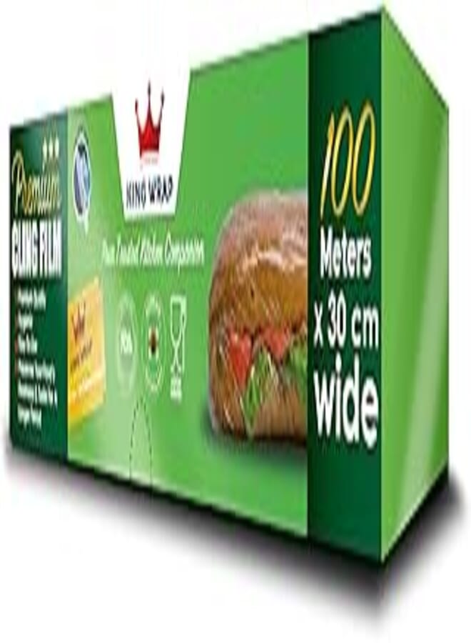King Wrap Premium Cling Film 30 CM x 100 M