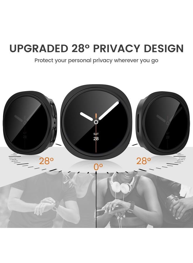 Tensea [5+5Pack for Samsung Galaxy Watch 8 Screen Protector Case 40mm Accessories, Hard PC Bumper/HD Anti-Fog Tempered Glass Protective Film, Face Cover Set, Galaxy Watch 8 Case for Women Men - Image 3