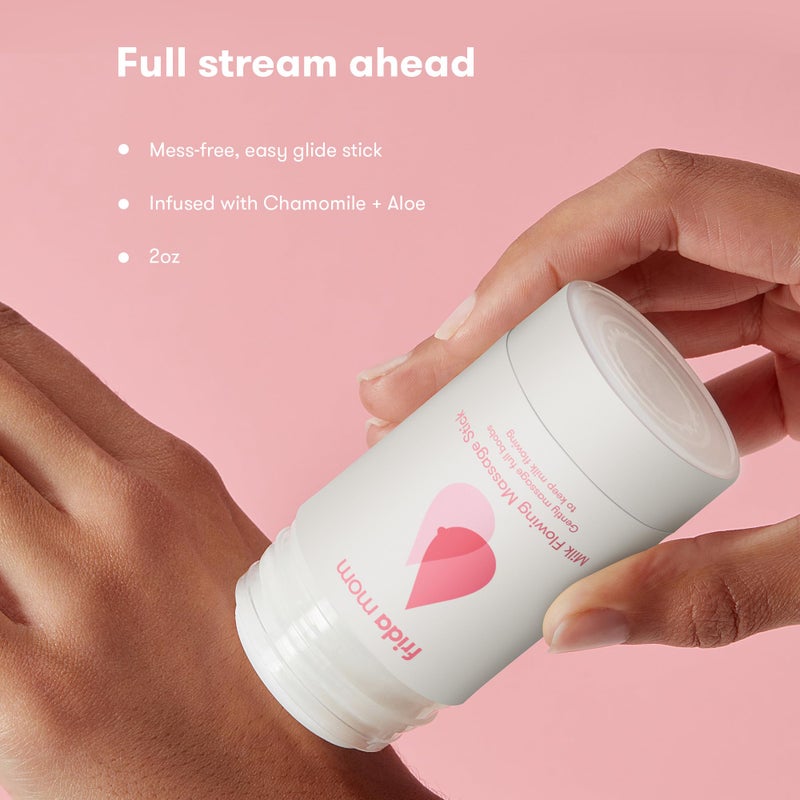 Frida Mom Milk Flowing Massage Stick for Breastfeeding and Nursing Moms, Infused with Chamomile + Aloe to Hydrate and Soothe - Image 3