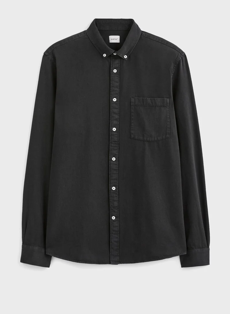 Celio Button Down Slim Fit Shirt