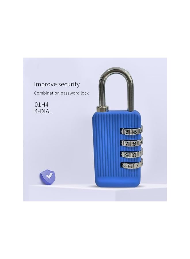 PROMASS PROMASS Combination Locker Lock, 2 Pack 4 Digit Padlock for Gym Outdoor Fence Door Luggage Backpack Cabinet Travel (Blue)  - Image 5