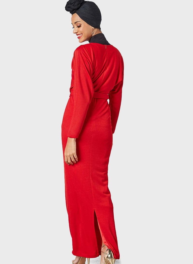 سيفي فور هانيا فستان بحزام - Image 2