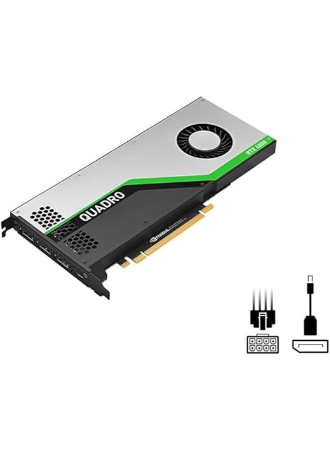 كارت شاشة كمبيوتر مكتبي عالي الأداء 8GB GDDR6، كارت عرض احترافي للرندر، المونتاج وأعمال التصميم