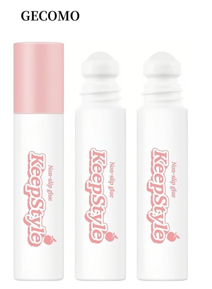 جيكومو 2 قطعة شريط لاصق شفاف للملابس والجلد ، شريط تثبيت غير مرئي مع طوق منخفض ، مادة لاصقة سائلة مضادة للانزلاق ، سهلة الاستخدام والإزالة ، متينة ، قابلة للتنفس ، واضحة ، 10 جم * 2 - Image 1