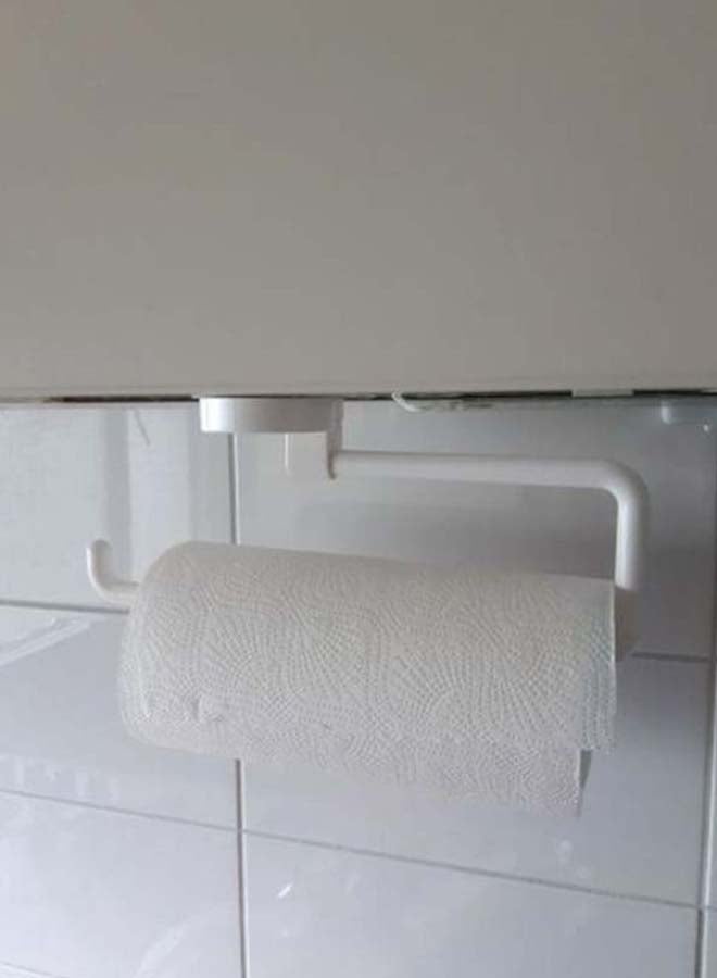 Beauenty Kitchen Paper Holder White 30.5x10x6centimeter - Image 3