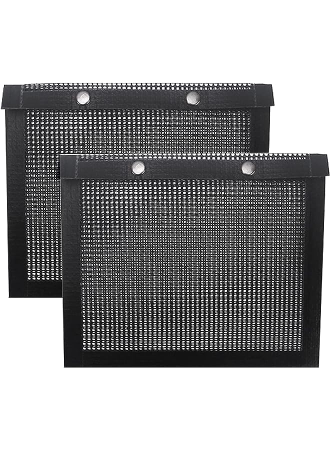 SHOWAY Mesh Grill Bags Reusable Non Stick Bbq Mesh Grill Bags Large Barbeque Bags For Grilling Easy To Clean 15.7 X 10.6 Inch 2 Pcs - Image 1