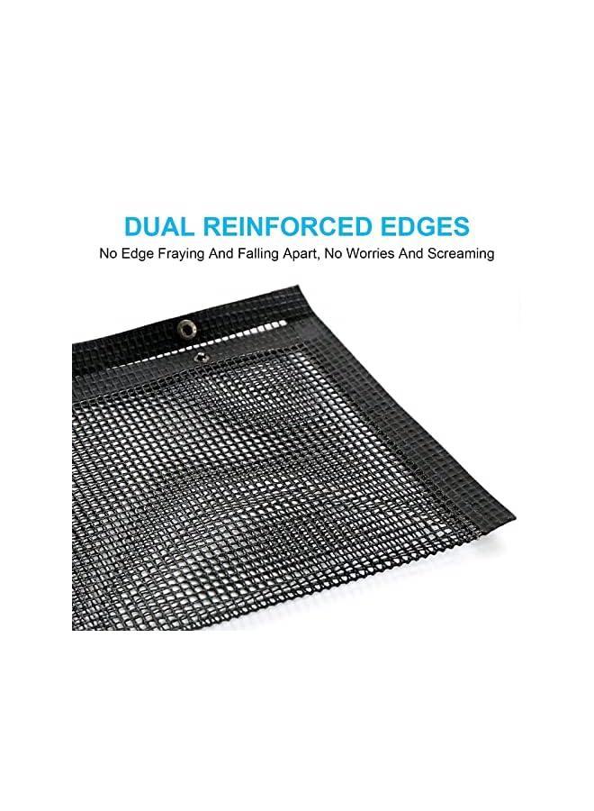 SHOWAY Mesh Grill Bags Reusable Non Stick Bbq Mesh Grill Bags Large Barbeque Bags For Grilling Easy To Clean 15.7 X 10.6 Inch 2 Pcs - Image 2