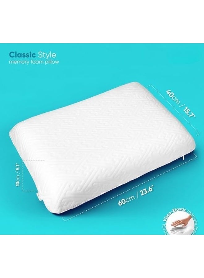 وسادة ميموري فوم للسرير – مريحة وتدعم الرقبة – تصميم عملي ومثالي للنوم اليومي - Image 3