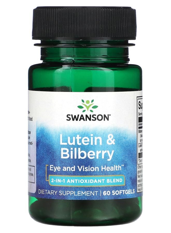 SWANSON Lutein & Bilberry 60 Softgels