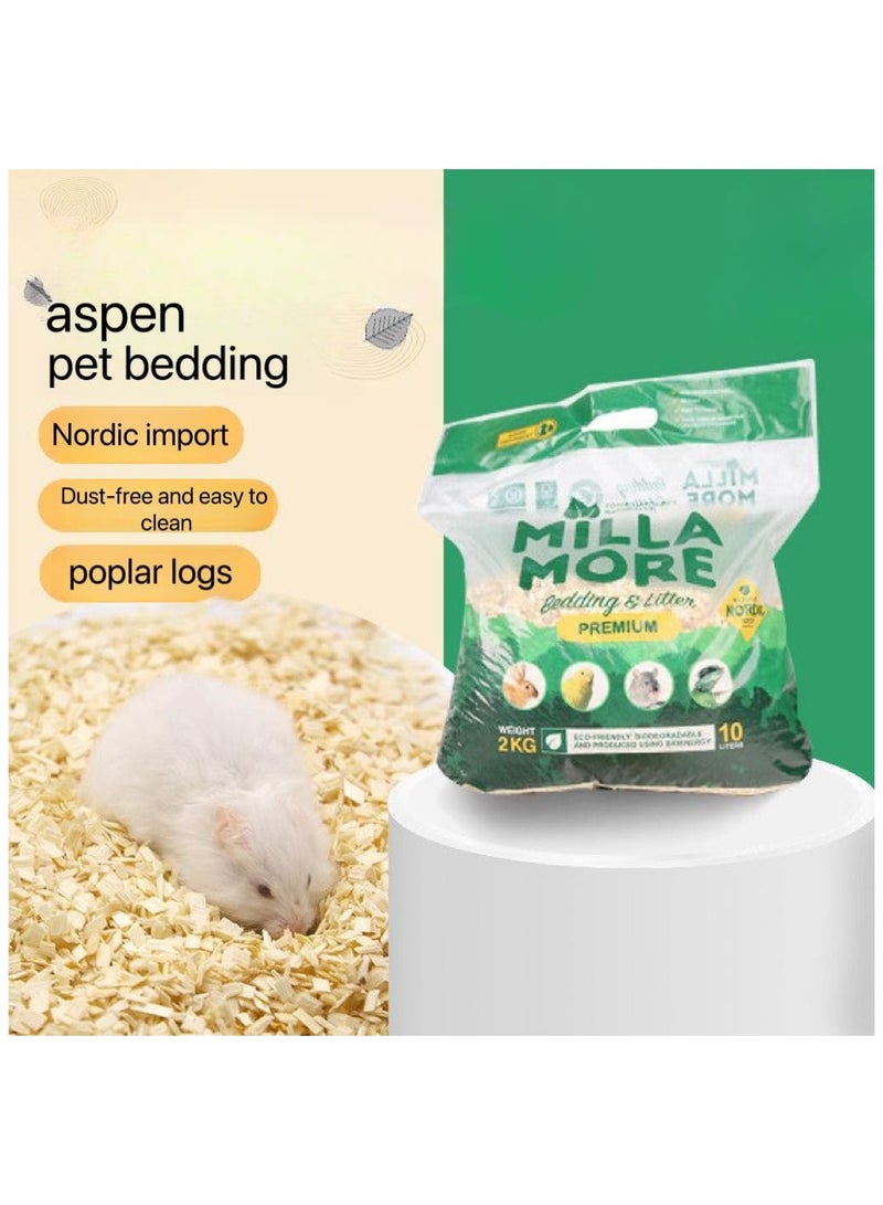 REPTIZOO REPTILES BEDDING 2kg，RATS, GERBILS, CHINCHILLAS, FERRETS, BIRDS AND OPTIMAL FOR RABBITS, GUINEA PIGS, HAMSTERS, MICE  - Image 2