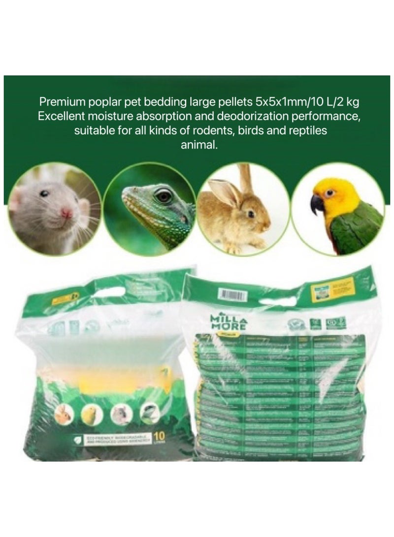 REPTIZOO REPTILES BEDDING 2kg，RATS, GERBILS, CHINCHILLAS, FERRETS, BIRDS AND OPTIMAL FOR RABBITS, GUINEA PIGS, HAMSTERS, MICE  - Image 3