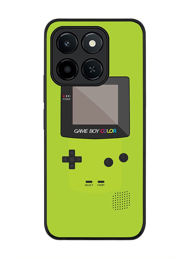 For Honor X6c Case,Slim fit Camera Protection, Shockproof Thin Phone cover  - Gameboy Color - Green
