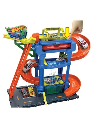 Hot Wheels City Tunnel Twist Car Wash & Color Shifters Vehicle in 1:64 Scale – Vehicle Playset Toy for Kids Ages 3+ - view 5