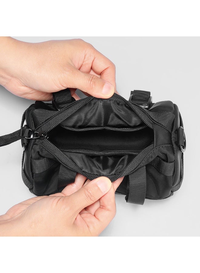 Mark Ryden MR-228 Black Mini Crossbody and Clutch Bag – Lightweight Splash-Proof Organizer with Mesh Pockets and Detachable Strap – Light Line Series Compact Travel Pouch - Image 5