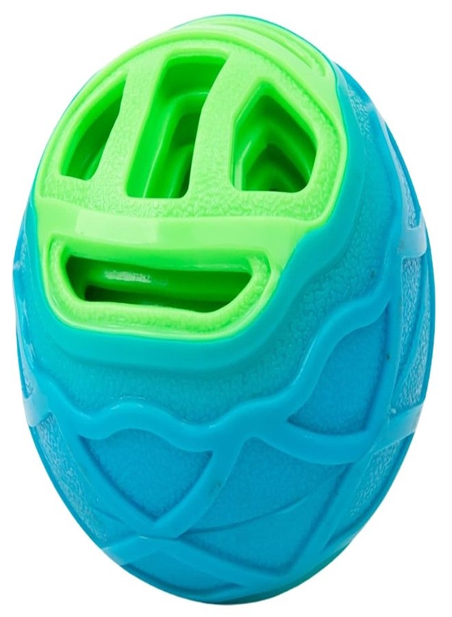GURU Pet: Pocket Ball - Medium - Blue & Green Dog Toy, Interactive Bone & Treat Holder Ball, 3.7" Durable Chew, Squeaks-Floats, Water Play-Fetch-Roll - Image 1