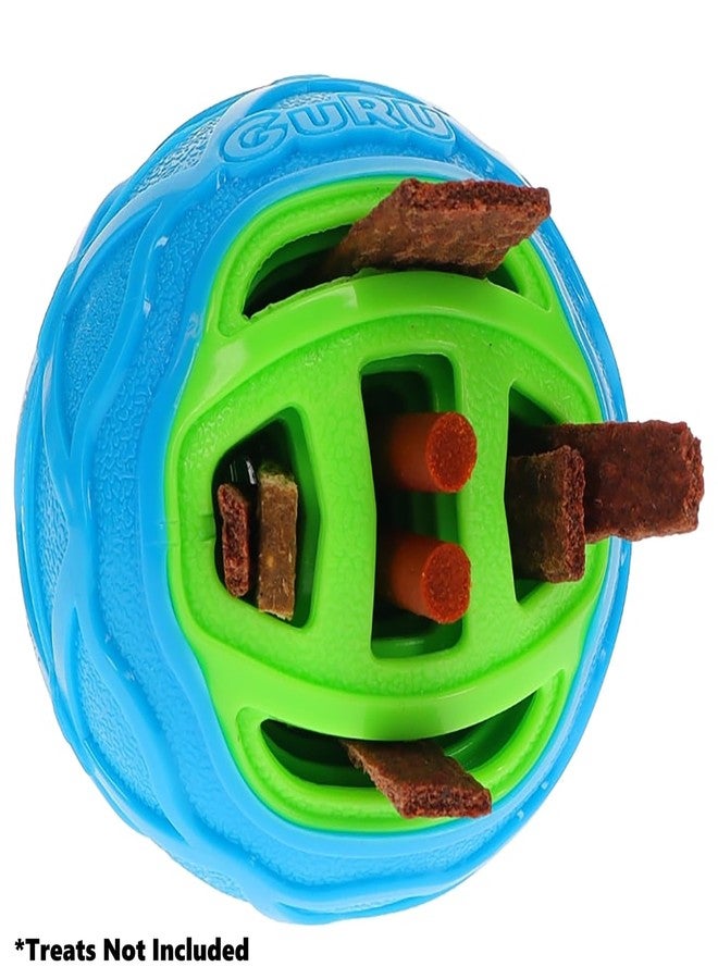 GURU Pet: Pocket Ball - Medium - Blue & Green Dog Toy, Interactive Bone & Treat Holder Ball, 3.7" Durable Chew, Squeaks-Floats, Water Play-Fetch-Roll - Image 4