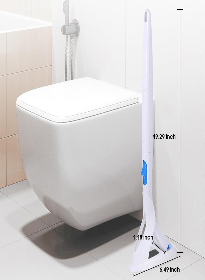 clowand Disposable Toilet Brush, Toilet Bowl Brush and Holder with Cleaner Refill Pads, Wall-Mounted Toilet Brush,Toilet Brush Wand Starter Kit,1 Wand + 12 Refills(Flushable) + 1 Stand + 1 Hook - Image 2
